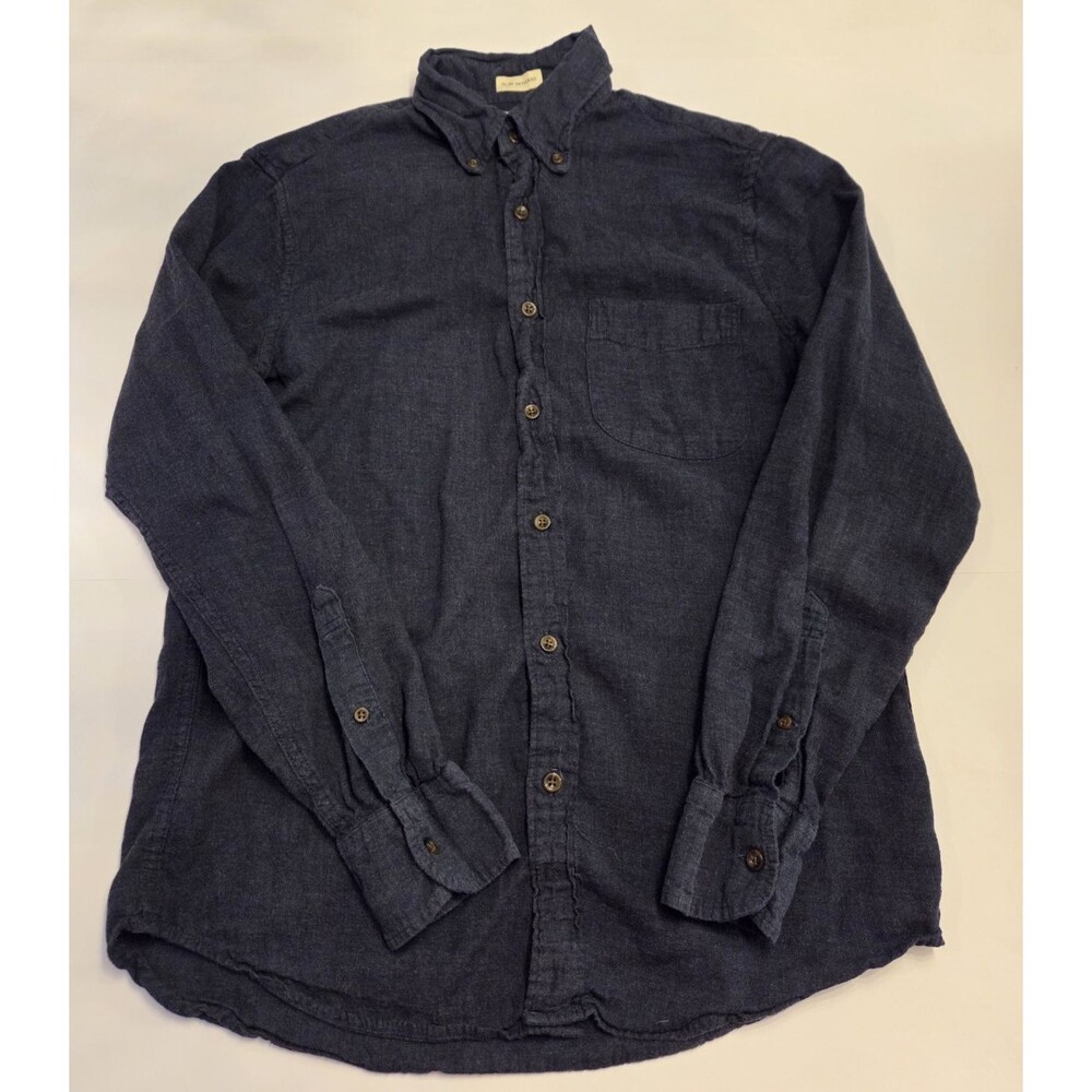 J.Crew Slim Untucked Brushed Twill Shirt Mens Small Blue Button Down Casual